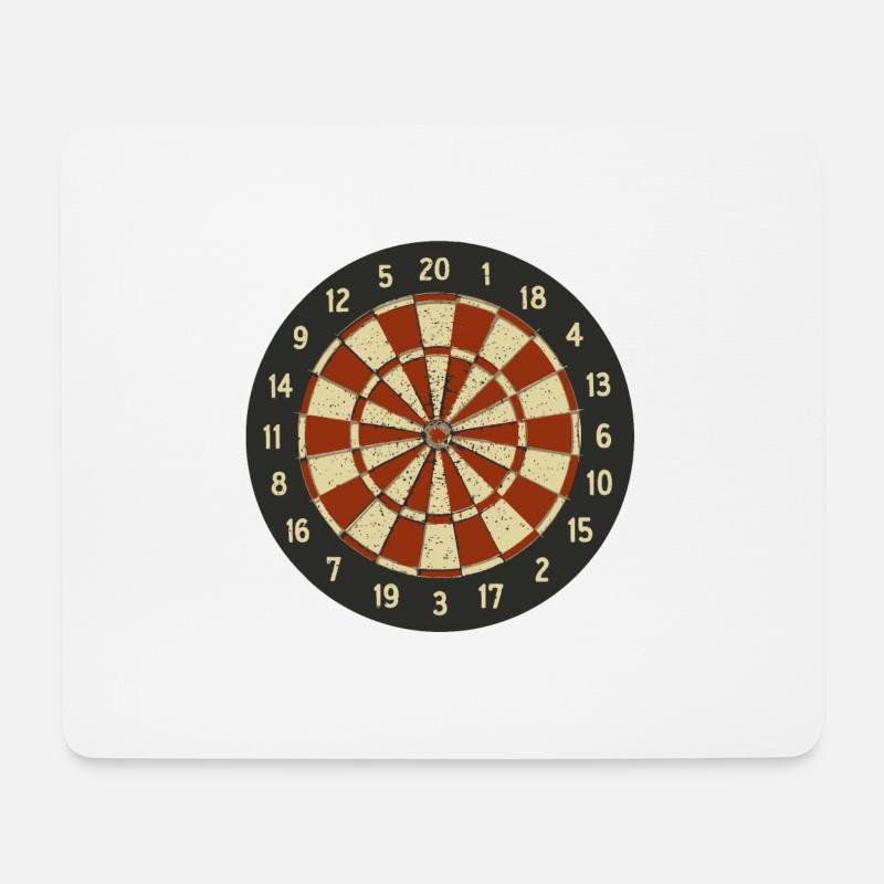 Darts - Mousepad (Querformat) - Weiß