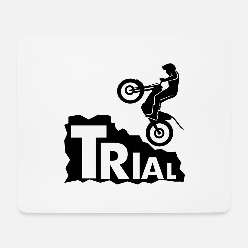 Trial rock - Mouse Pad (horizontal) - white