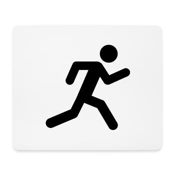 man_run__f1 - Tapis de souris (format paysage) - blanc - Devant