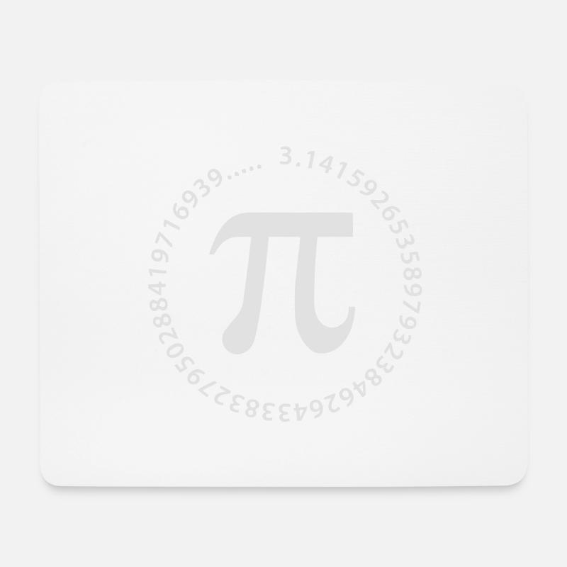 pi_rond - Mouse Pad (horizontal) - white