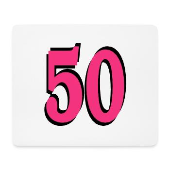 50th Birthday - Mouse Pad (horizontal) - white - Front