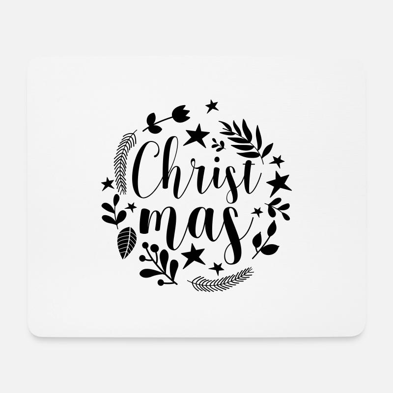 CHRISTMAS - Mousepad (Querformat) - Weiß