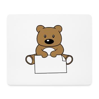 baer teddy klein suess niedlich kuscheltier grizzl - Mousepad (Querformat) - Weiß - Vorne
