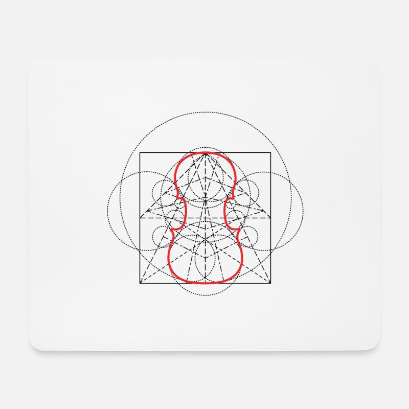 Geigenbau - Mousepad (Querformat) - Weiß