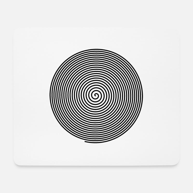 Spirale Geschenk, optische täuschung hypnose - Mousepad (Querformat) - Weiß