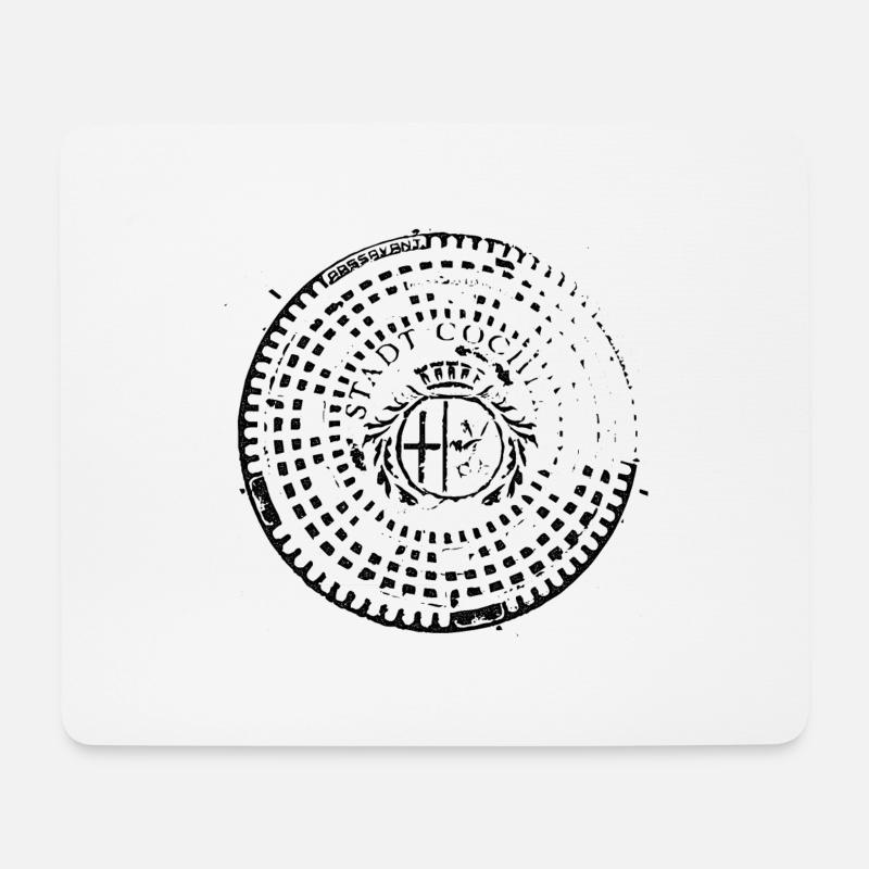 Cochem Wappen Gully Gulli Gullideckel Geschenk - Mousepad (Querformat) - Weiß