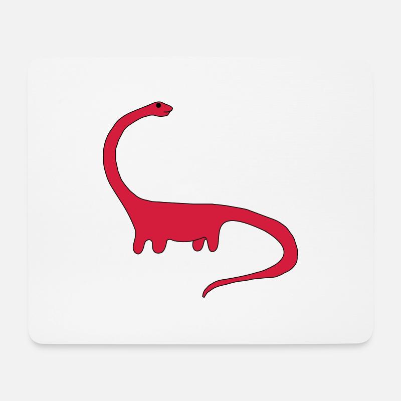 dinosaur - Mouse Pad (horizontal) - white