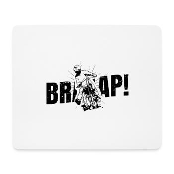 Braaap - Mousepad (Querformat) - Weiß - Vorne