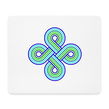 Infinite Circles Vortex Pattern Colorful - Mouse Pad (horizontal) - white - Front
