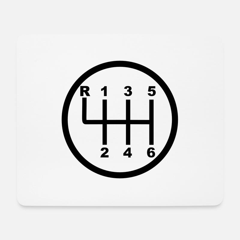 Gang Schaltung - Mousepad (Querformat) - Weiß