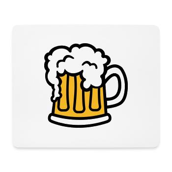 Bière - Tapis de souris (format paysage) - blanc - Devant