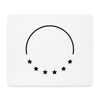 Stars Frame Design - Mousepad (Querformat) - Weiß - Vorne