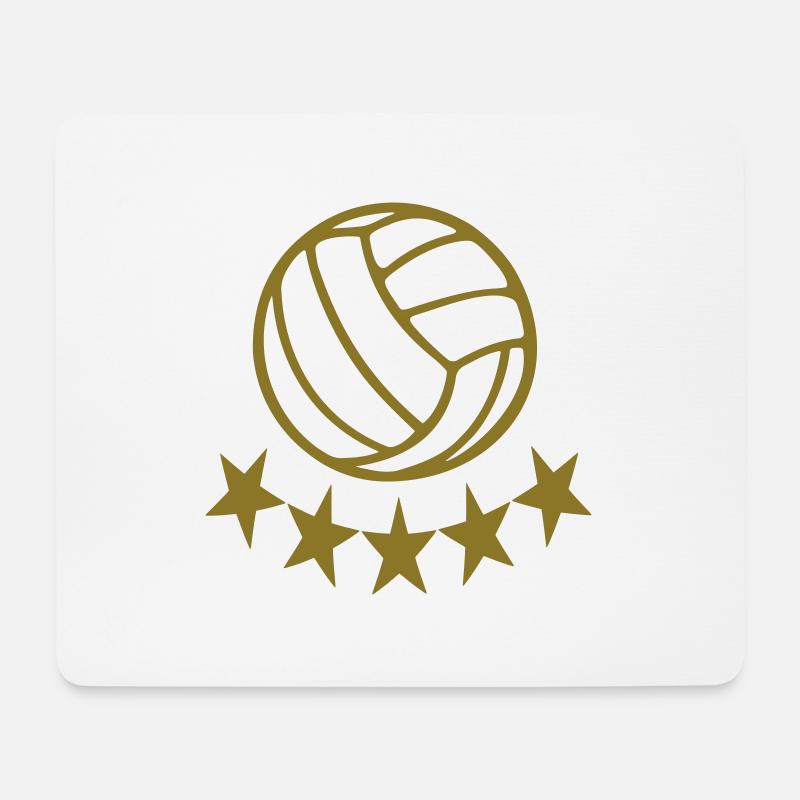 Volleyball - Mousepad (Querformat) - Weiß