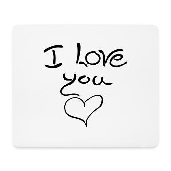 I love you, love, heart, i love you, Spring - Mouse Pad (horizontal) - white - Front