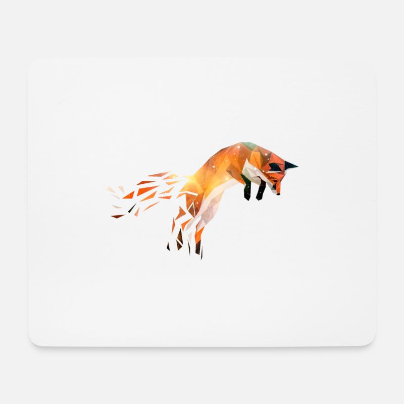 Fuchs - Mousepad (Querformat) - Weiß