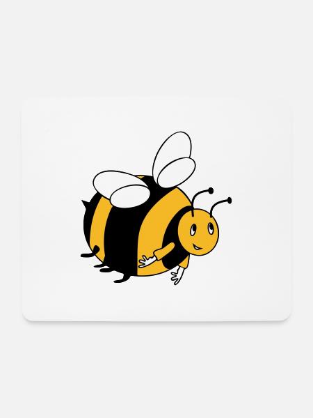 Hummel mit deinen Farben - Mousepad (Querformat) - Weiß