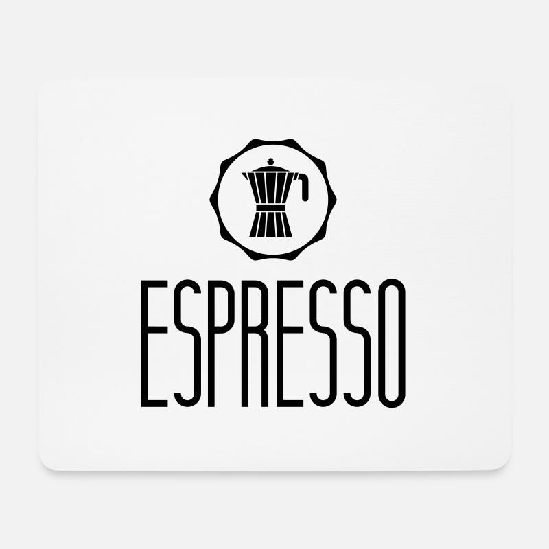 espresso - Mousepad (Querformat) - Weiß