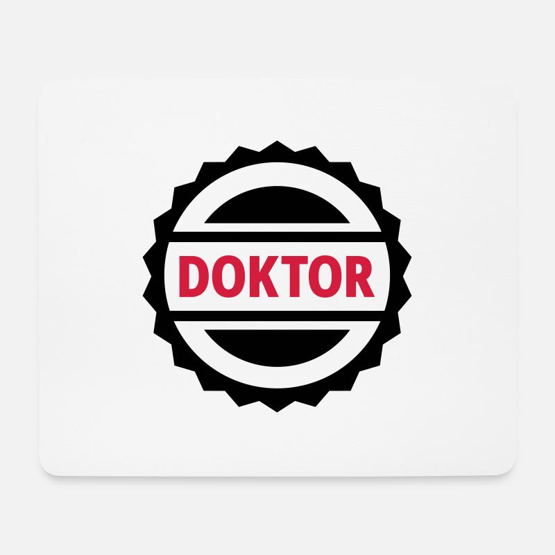 Doktor - Mousepad (Querformat) - Weiß
