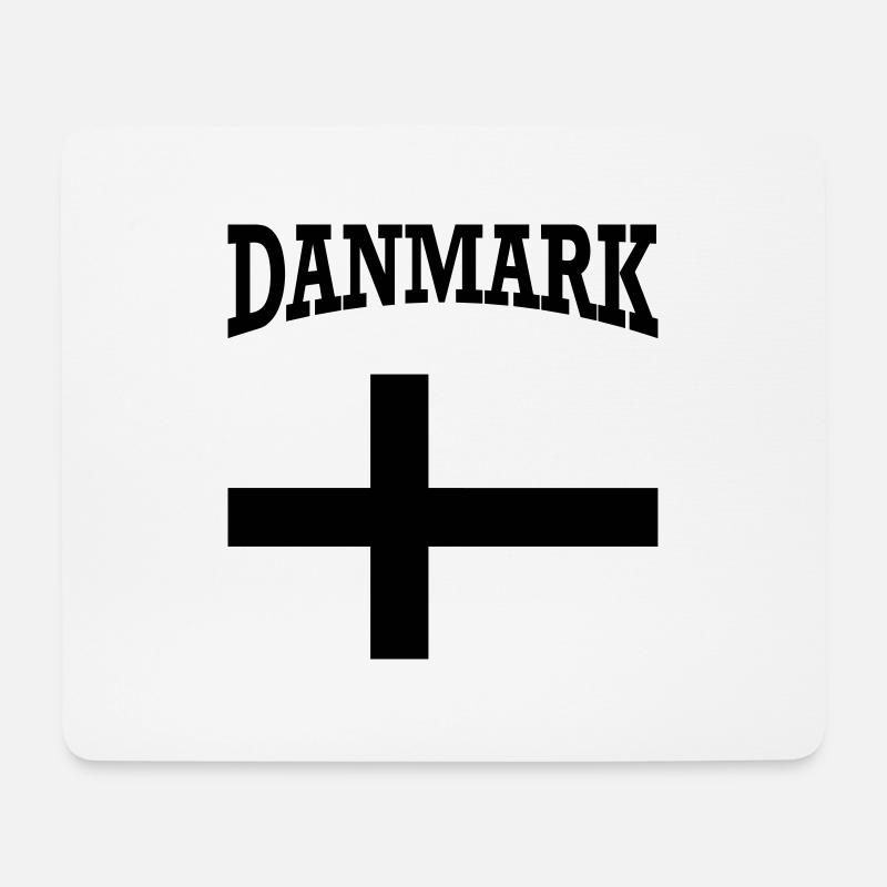 Danmark - Mousepad (Querformat) - Weiß