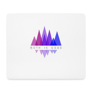 Les deux sont bons LGBT Gay Pride Géométrie bisexuelle - Tapis de souris (format paysage) - blanc - Devant