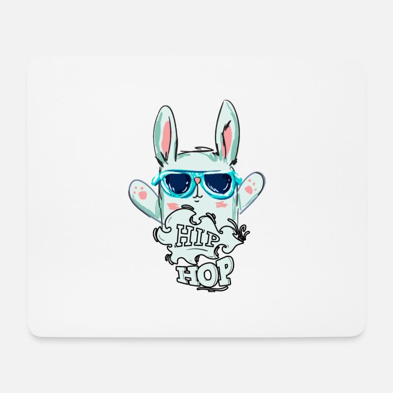 Hip Hop - Tapis de souris (format paysage) - blanc