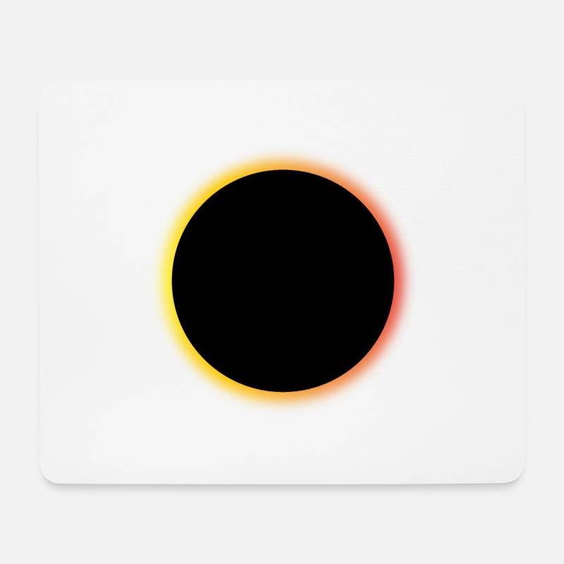 BLACK HOLE - Mouse Pad (horizontal) - white