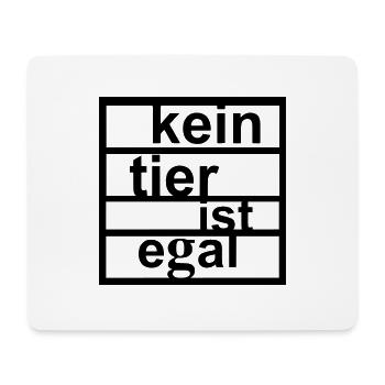 vegan1 - Mousepad (Querformat) - Weiß - Vorne