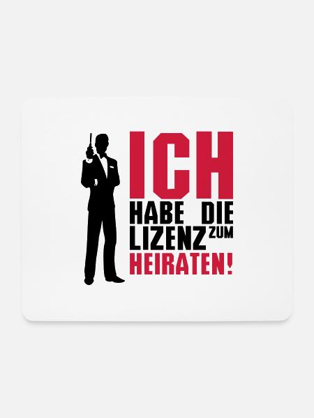 ich habe die - Mousepad (Querformat) - Weiß
