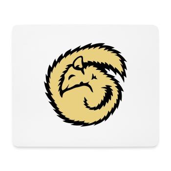 loir animal dormir dort hibernation - Tapis de souris (format paysage) - blanc - Devant