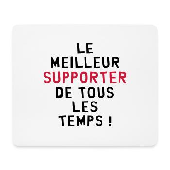 Supporter / Supportrice / Sport / Supporteur - Tapis de souris (format paysage) - blanc - Devant