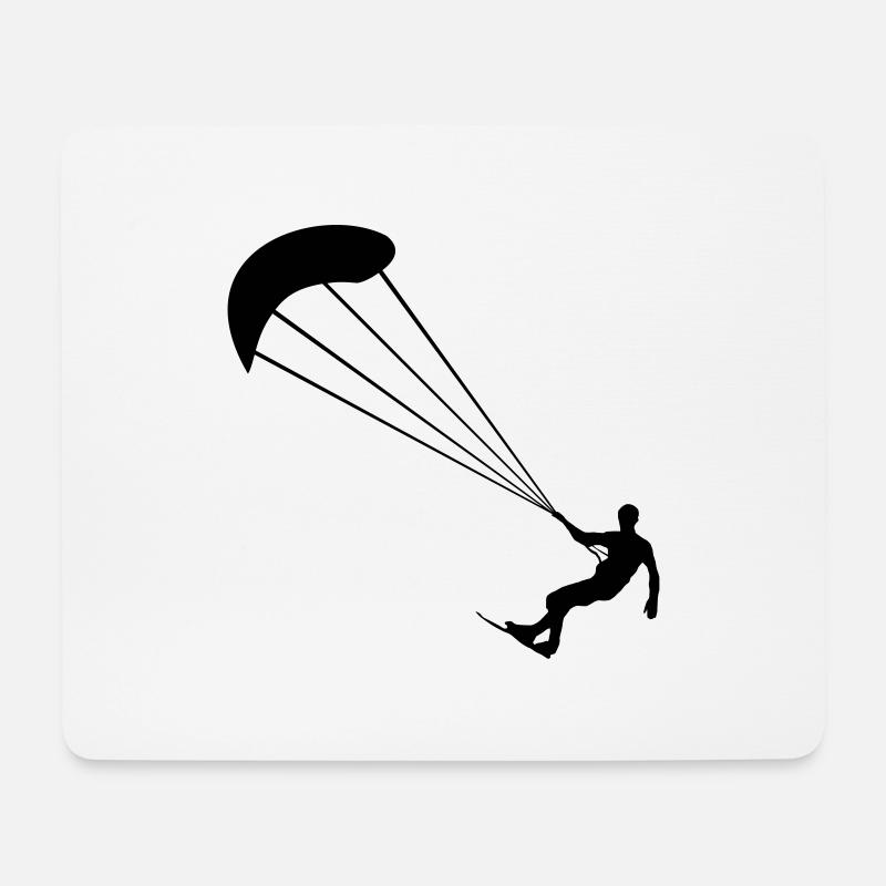 Kiter - Mousepad (Querformat) - Weiß