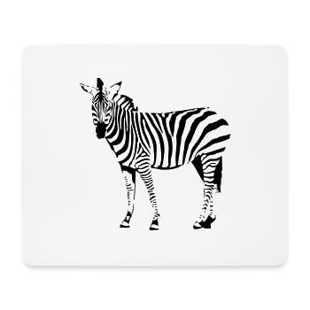 Zebra - Mousepad (Querformat) - Weiß - Vorne