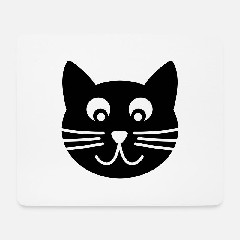 Katze - Mousepad (Querformat) - Weiß