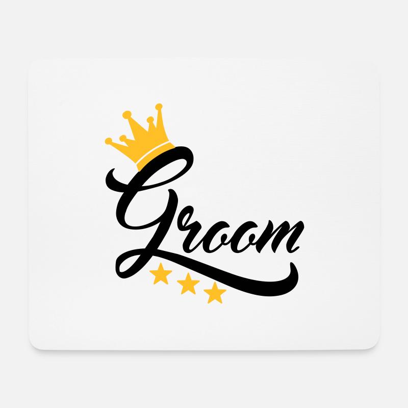 groom - Mousepad (Querformat) - Weiß