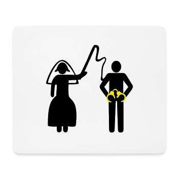 Hochzeit, Junggesellenabschied - Mousepad (Querformat) - Weiß - Vorne