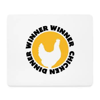 Winner Winner Chicken Dinner - Mousepad (Querformat) - Weiß - Vorne