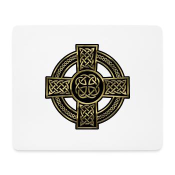 Celtic Cross T-Shirt - Mouse Pad (horizontal) - white - Front