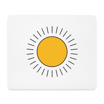Sun - Mouse Pad (horizontal) - white - Front