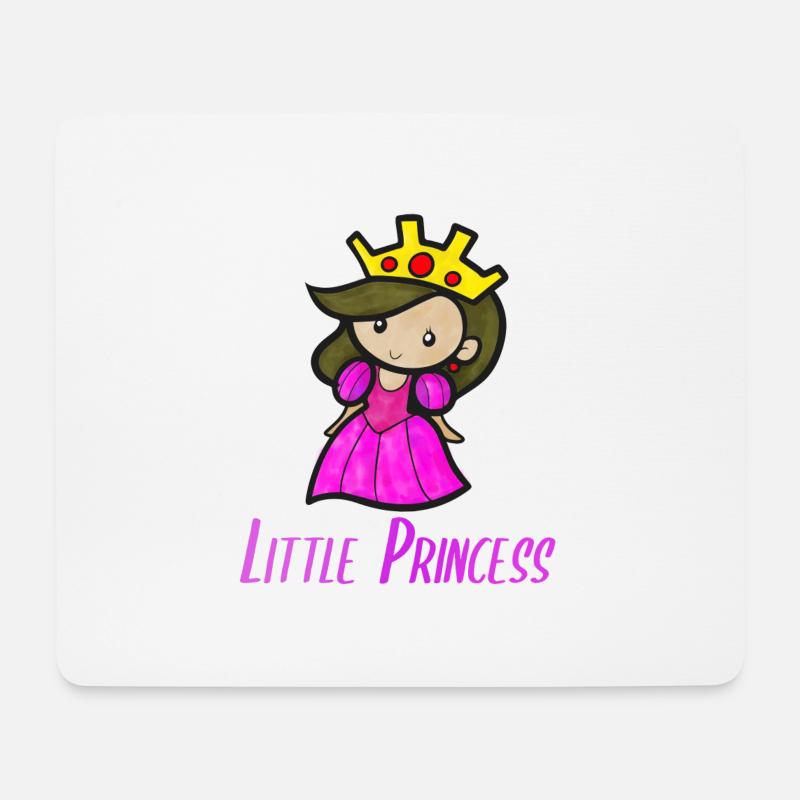Pink Little Princess - Mousepad (Querformat) - Weiß