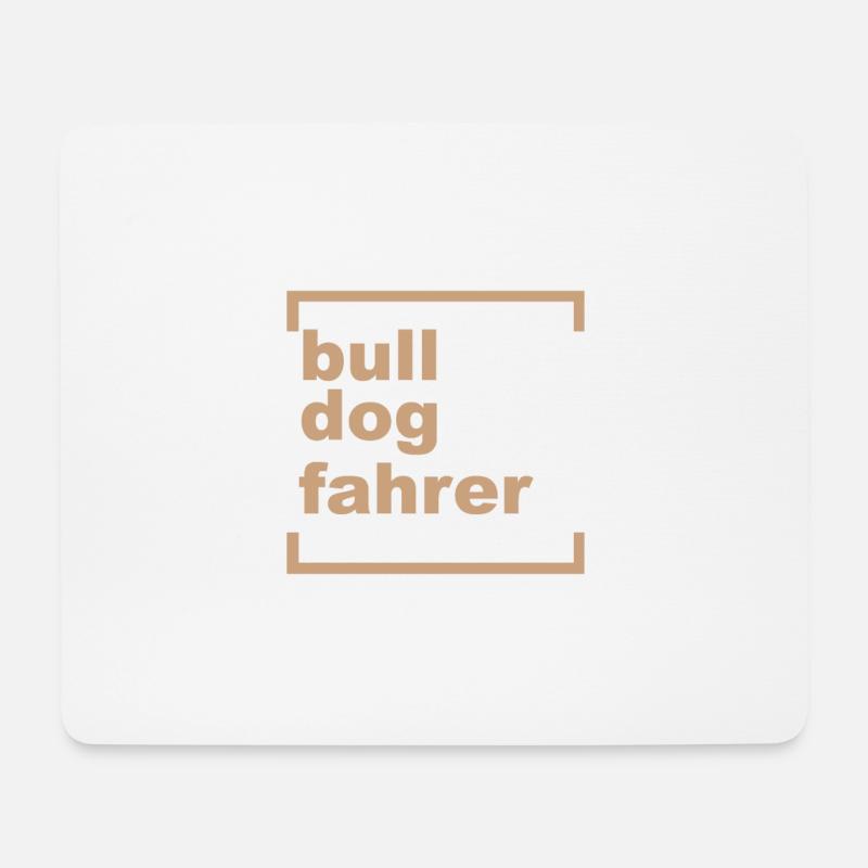 bulldogfahrer - Mousepad (Querformat) - Weiß