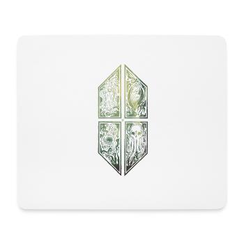Cthulhu Ornament Nebelwald - Mousepad (Querformat) - Weiß - Vorne