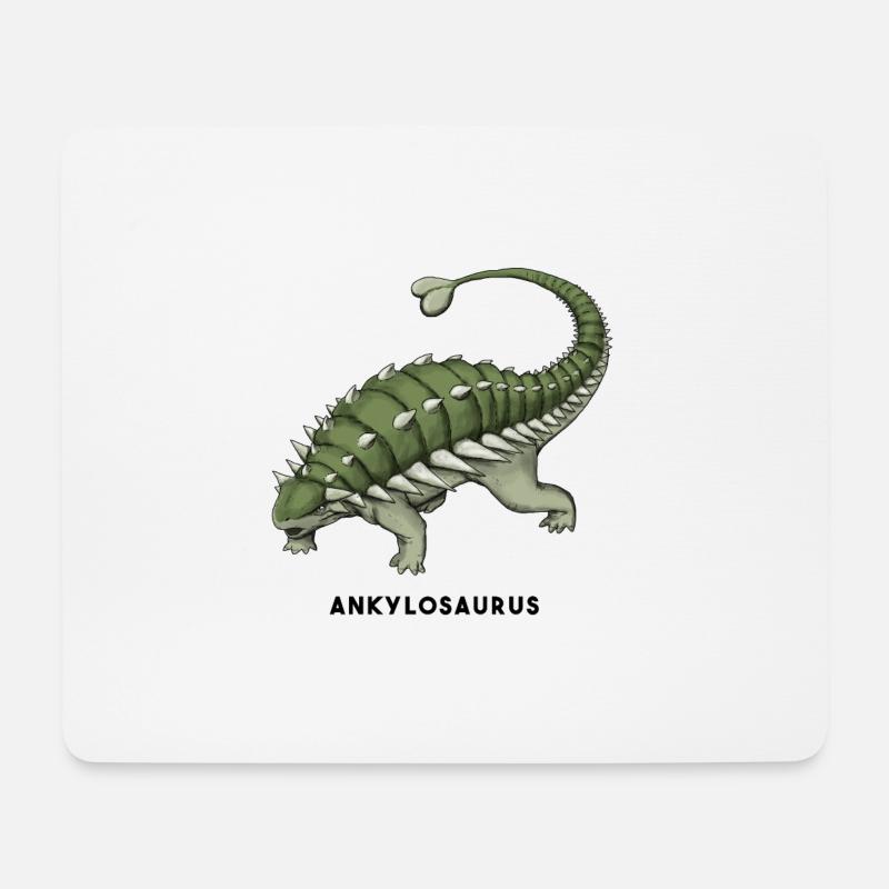 Ankilosaurus - Mousepad (Querformat) - Weiß