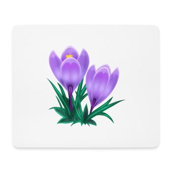 Krokus - Mousepad (Querformat) - Weiß - Vorne