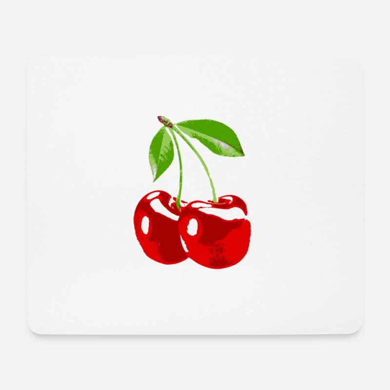Cherry cherry fruit harvest - Mouse Pad (horizontal) - white