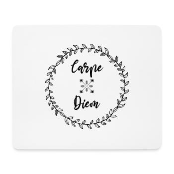 Carpe Diem, tagsüber leben, Hippie, Zen - Mousepad (Querformat) - Weiß - Vorne