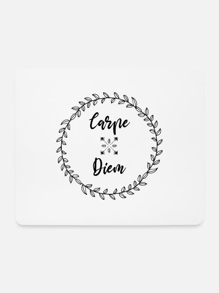 Carpe Diem, tagsüber leben, Hippie, Zen - Mousepad (Querformat) - Weiß