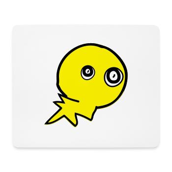 cute monster character - Mouse Pad (horizontal) - white - Front
