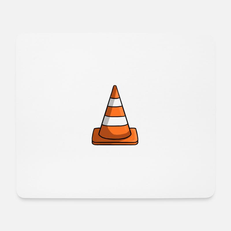 Kegel-Illustration - Mousepad (Querformat) - Weiß