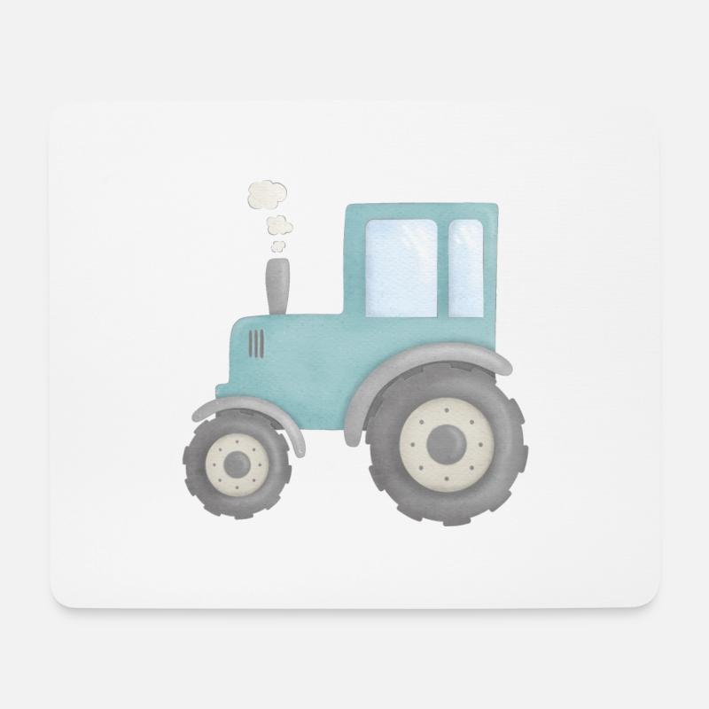 Trecker / Traktor - Mousepad (Querformat) - Weiß