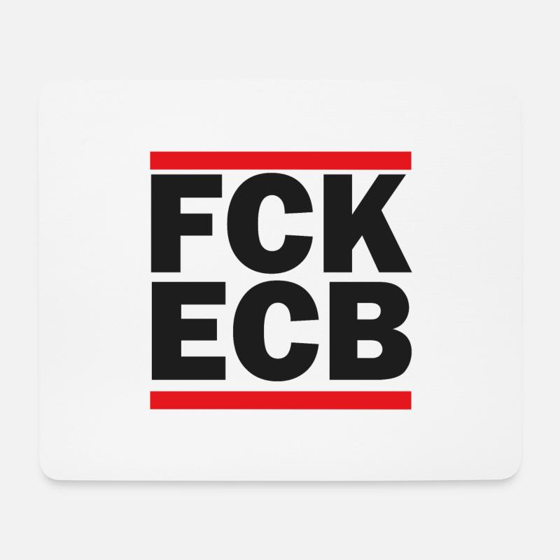 FCK Banque centrale européenne Union européenne BCE BCE - Tapis de souris (format paysage) - blanc